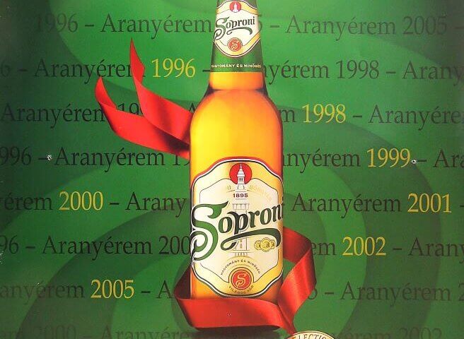 Sopronban gyűlnek az aranyérmek Soproni sör plakát poszter