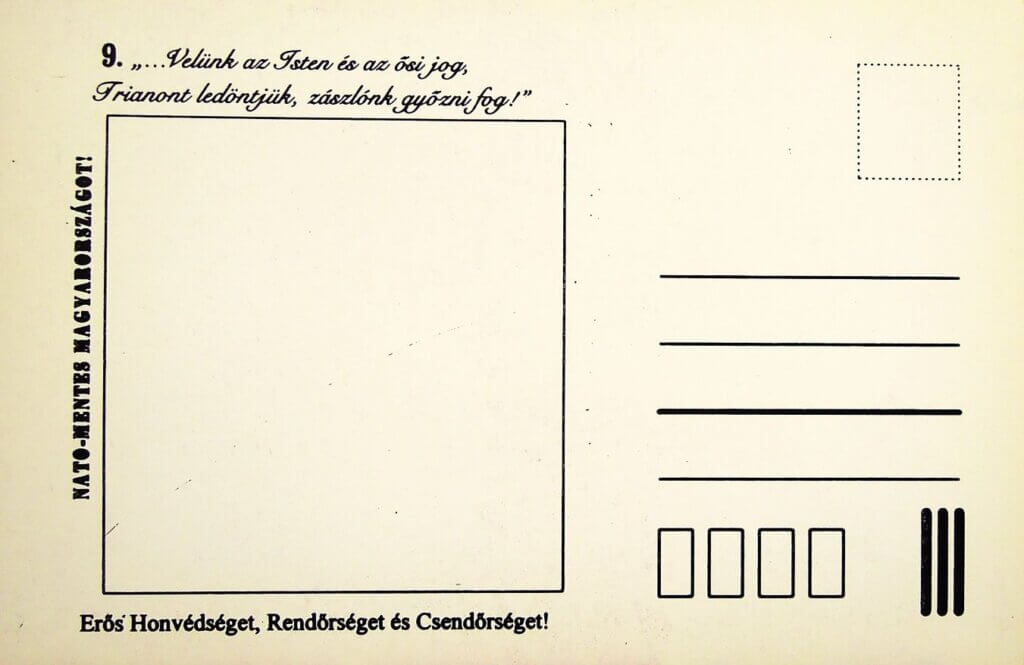 Trianon Nem Nem Soha képeslap